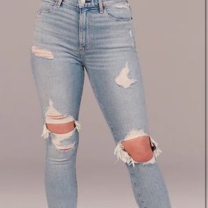 Abercrombie Skinny High Rise Curve Love Jean